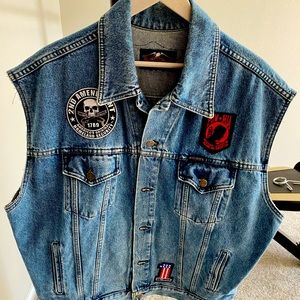 Harley Davidson Denim Vest XL